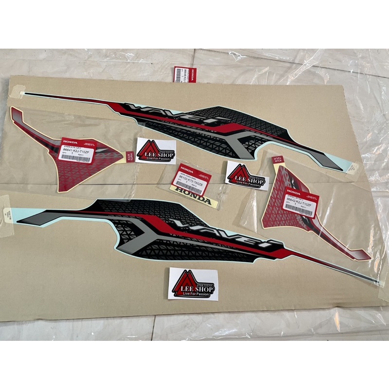 Tem zin chính hãng wave 110i đỏ xám