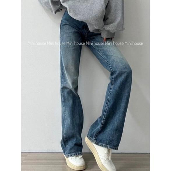 VIP HOT Quần jeans loe co dãn xanh đậm mài CC đc | BigBuy360 - bigbuy360.vn