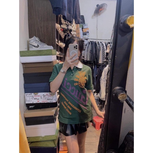 Áo polo guccii dứa sc