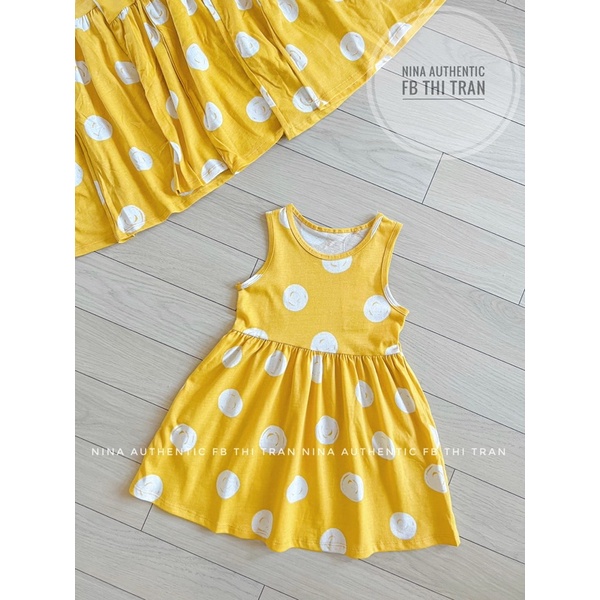 Váy cho bé gái Geo Uk Auth cotton mềm mát