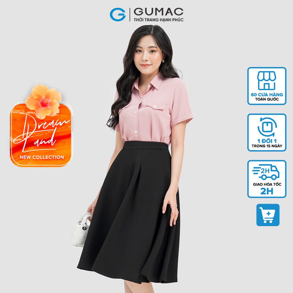 Váy xòe li hợp GUMAC VD04016