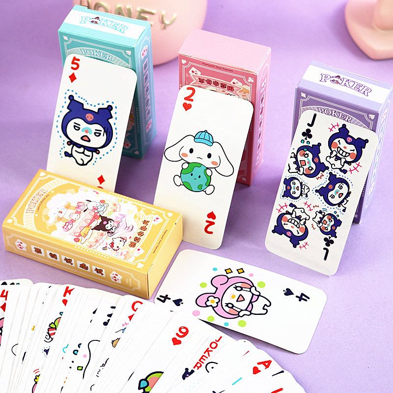 Bộ Bài Tây Mini 54 Lá Poker Sanrio Phong Cách Đáng Yêu