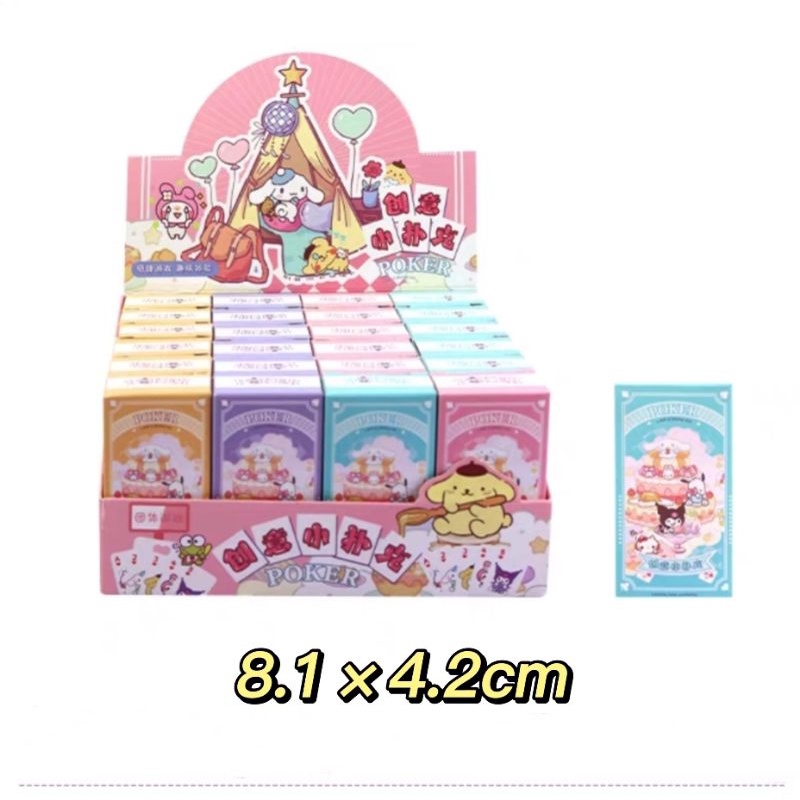 Bộ Bài Tây Mini 54 Lá Poker Sanrio Phong Cách Đáng Yêu