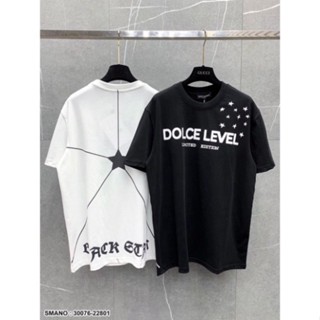   Mã TOPSMW giảm đến 10k đơn 99k  Áo Phông Nam Dolce Level Chữ In - Áo Thun DG Nam Nữ Phối Đồ Cực Chất 