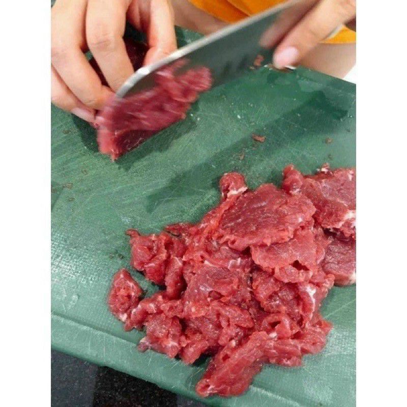 Thịt bò tái mềm thái lát mỏng siêu ngon khay 500gr giao Tp.hcm.