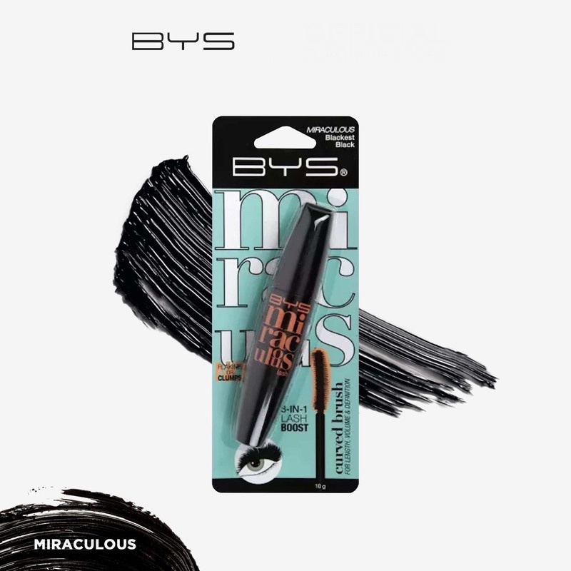 BYS Mascara Miraculous Lash Blackest Black
