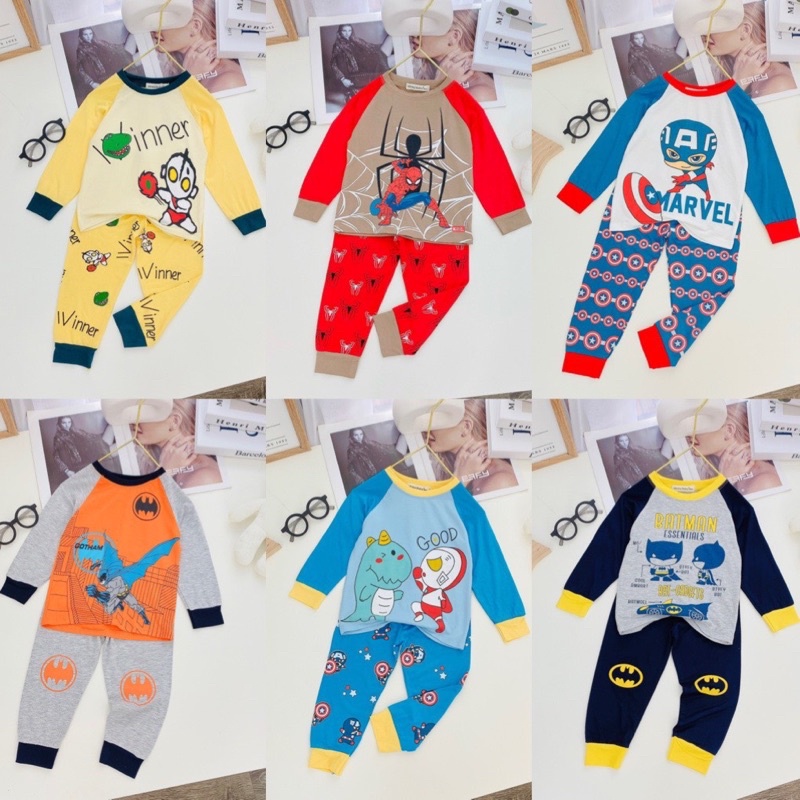 CAO CẤP - Bộ Đồ Bé Gái, Bé Trai Thun Lạnh, Bộ Quần Áo Dài Tay D15