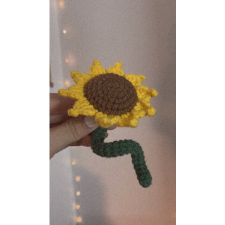Hoa hướng dương mini cài xe handmade