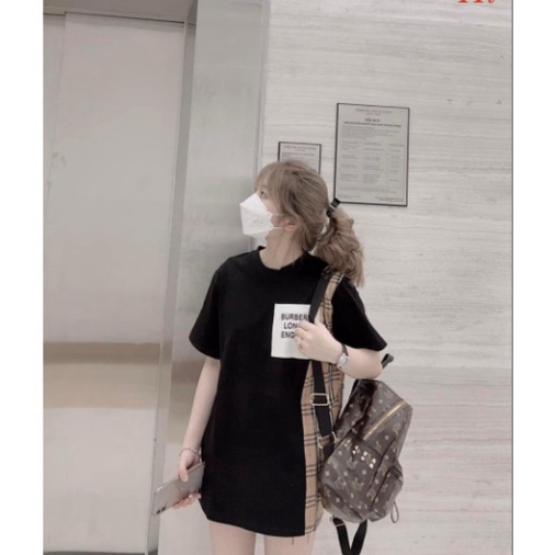 Áo phông Buberry,Áo thun tay lỡ BBR phối ké vàng siêu sịn, áo co dãn BBR siêu chất