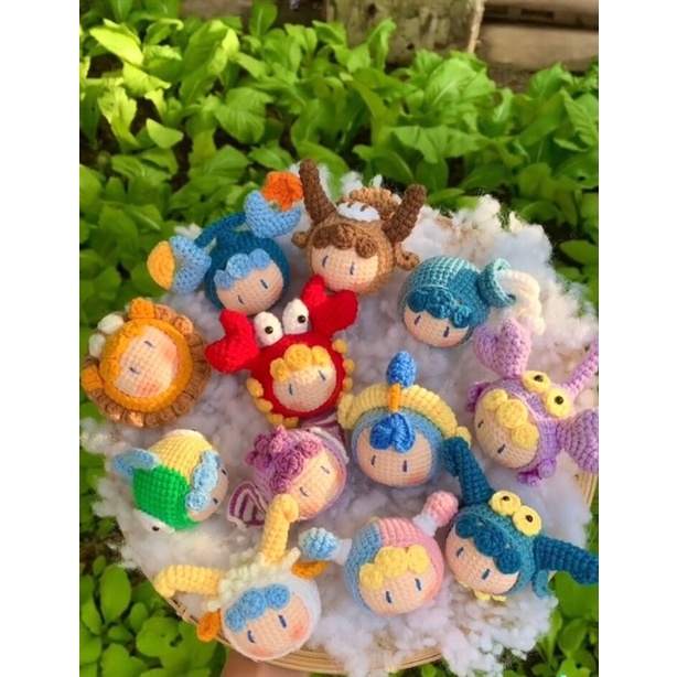 Móc khoá len 12 cung hoàng đạo