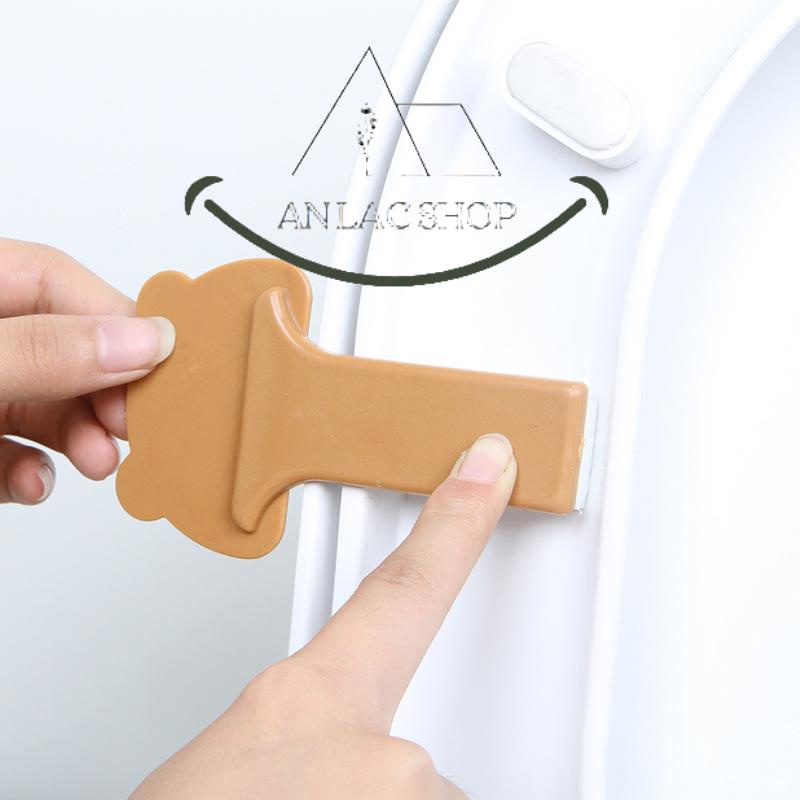 AN LẠC_DỤNG CỤ NHẤC NẮP BỒN CẦU TRÁNH TIẾP XÚC VI KHUẨN TRỰC TIẾP/ MIẾNG NHỰA MỞ NẮP BỒN CẦU HÌNH THÚ NGỘ NGHĨNH CHỐNG