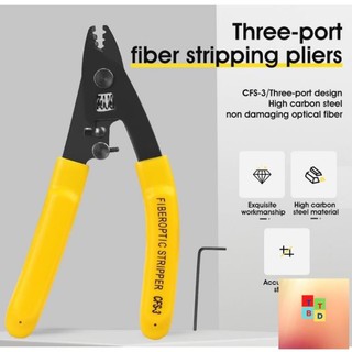 Kìm tuốt dây cáp quang đa năng cfs-3 kìm tuốt sợi quang ba cổng / kìm tuốt dây công cụ ftth kìm tuốt sợi quang