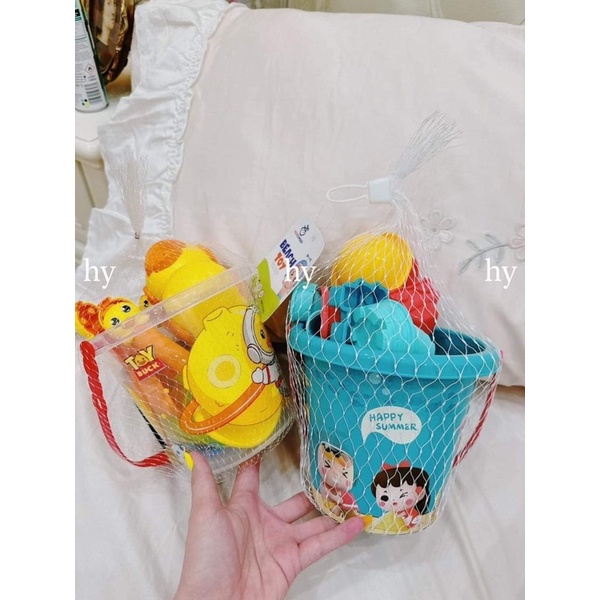 Bộ đồ chơi xúc cát 18 món cho bé yêu, nhựa an toàn cho bé yêu