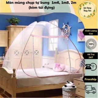 Màn mùng chụp tự bung chống muỗi 1m6, 1m8, 2m,
