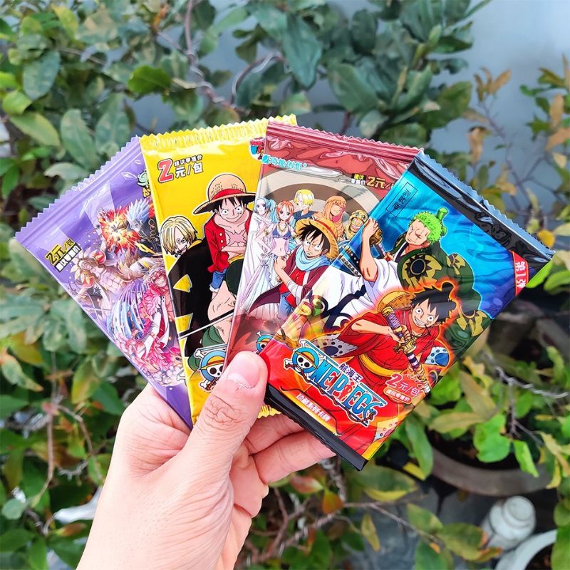 Set 5 thẻ bài nhân phẩm anime One Piece ngẫu nhiên
