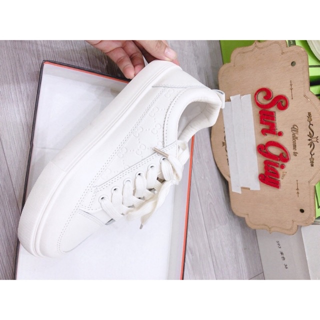 Giày thể thao nữ da mềm dập chìm êm chân siêu hot Q29 Form nhỏ đặt tăng size