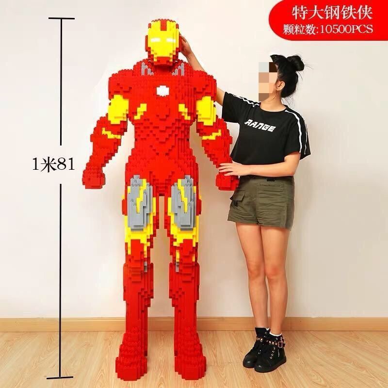 Bộ Đồ Chơi Lắp Ráp Lego Mô Hình Nhân Vật Iron Man Pikachu