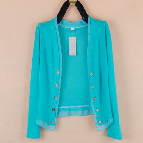 áo chống nắng áo khoác nắng ☫Áo Khoác cardigan Dệt Kim Mỏng Tay Dài Chống Nắng Kích Thước Lớn Mẫu Mới Mùa Hè Cho Nữ air-co