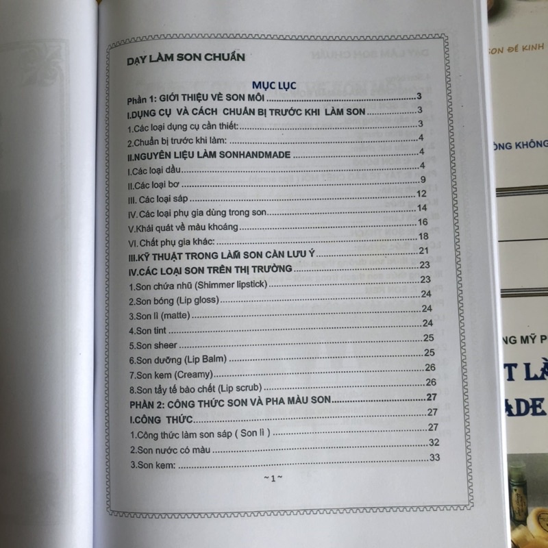 Giáo Trình - Làm Son Handamade