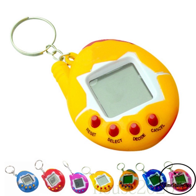 Máy game Play nuôi thú ảo xách tay có móc khóa nhiều màu sắc tùy chọn lựa phong thái 2023 cho trẻ con và 8x9x