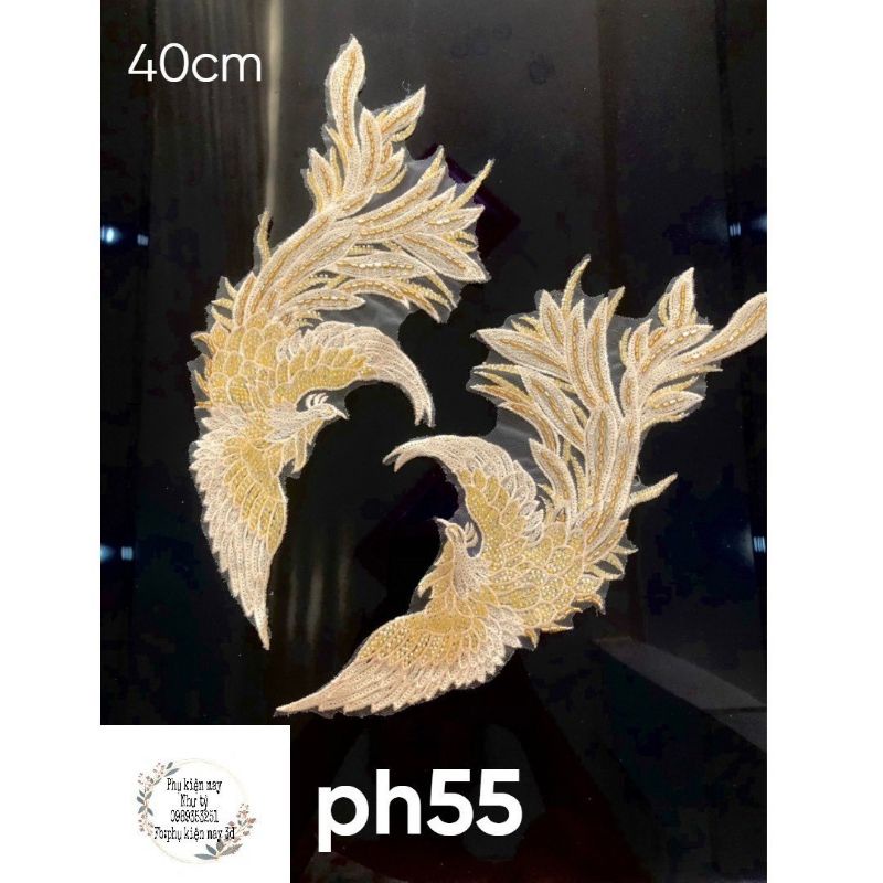 Ren cặp thêu hạt kết xinh xắn