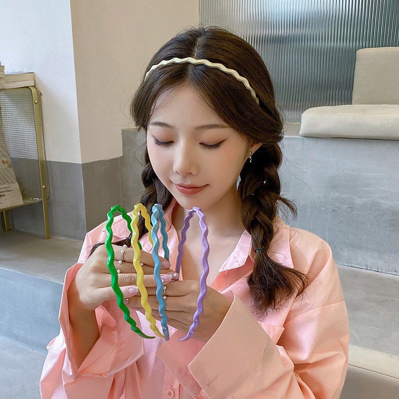 Băng Đô Cài Tóc Mỏng Màu Sắc Ngọt Ngào Dễ Phối Đồ