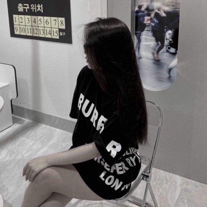 Áo Phông BBR Horseferry Nam Nữ ❤ Áo Cộc Tay Fom Rộng Chất Cotton Cổ Bo Dày Dặn Hàng Cao Cấp