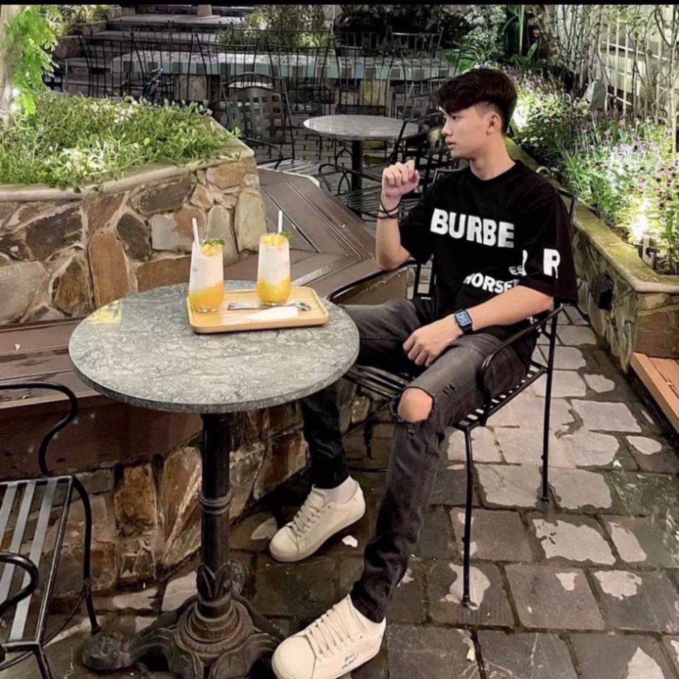 Áo Phông BBR Horseferry Nam Nữ ❤ Áo Cộc Tay Fom Rộng Chất Cotton Cổ Bo Dày Dặn Hàng Cao Cấp | BigBuy360 - bigbuy360.vn