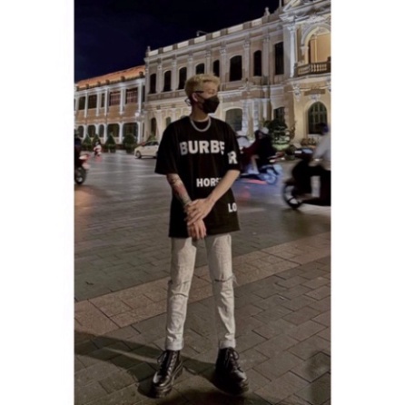 Áo Phông BBR Horseferry Nam Nữ ❤ Áo Cộc Tay Fom Rộng Chất Cotton Cổ Bo Dày Dặn Hàng Cao Cấp | BigBuy360 - bigbuy360.vn