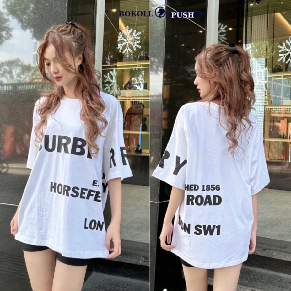 Áo Phông BBR Horseferry Nam Nữ ❤ Áo Cộc Tay Fom Rộng Chất Cotton Cổ Bo Dày Dặn Hàng Cao Cấp | BigBuy360 - bigbuy360.vn