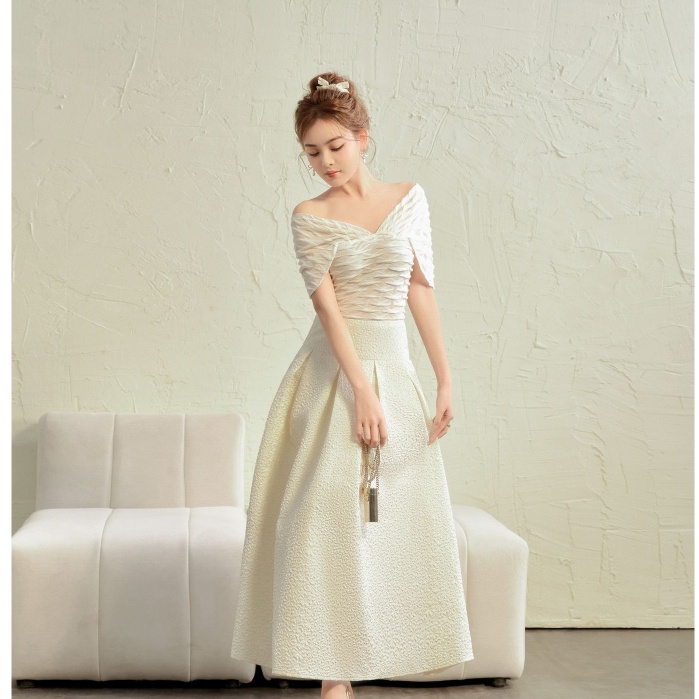 Chân Váy Dáng Dài Nữ SOLEIL ROOM Thiết Kế Cạp Cao Xếp Ly Bồng Bềnh  BONNIE SKIRT