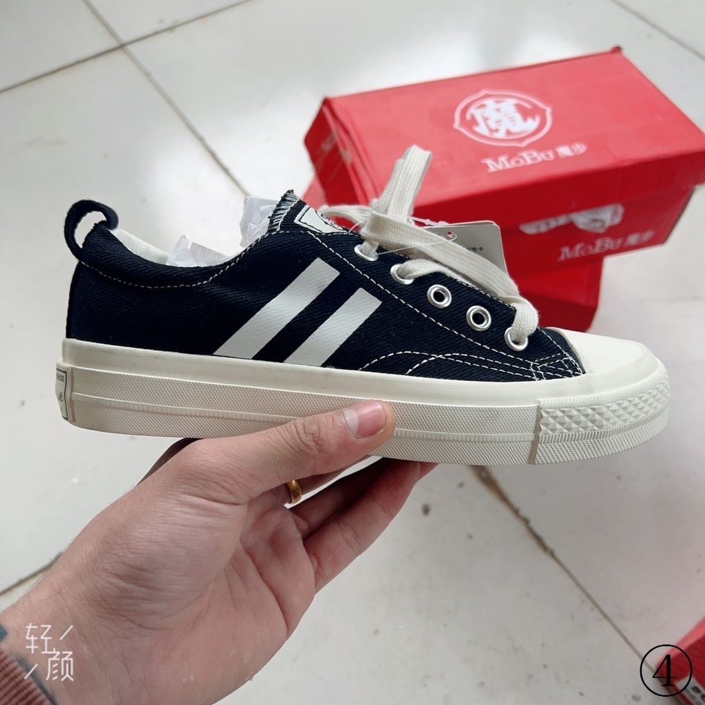 Giày Canvas Cổ Thấp Cột Dây Phong Cách Mới 2023 Dễ Phối Đồ Hợp Thời Trang Cho Nữ