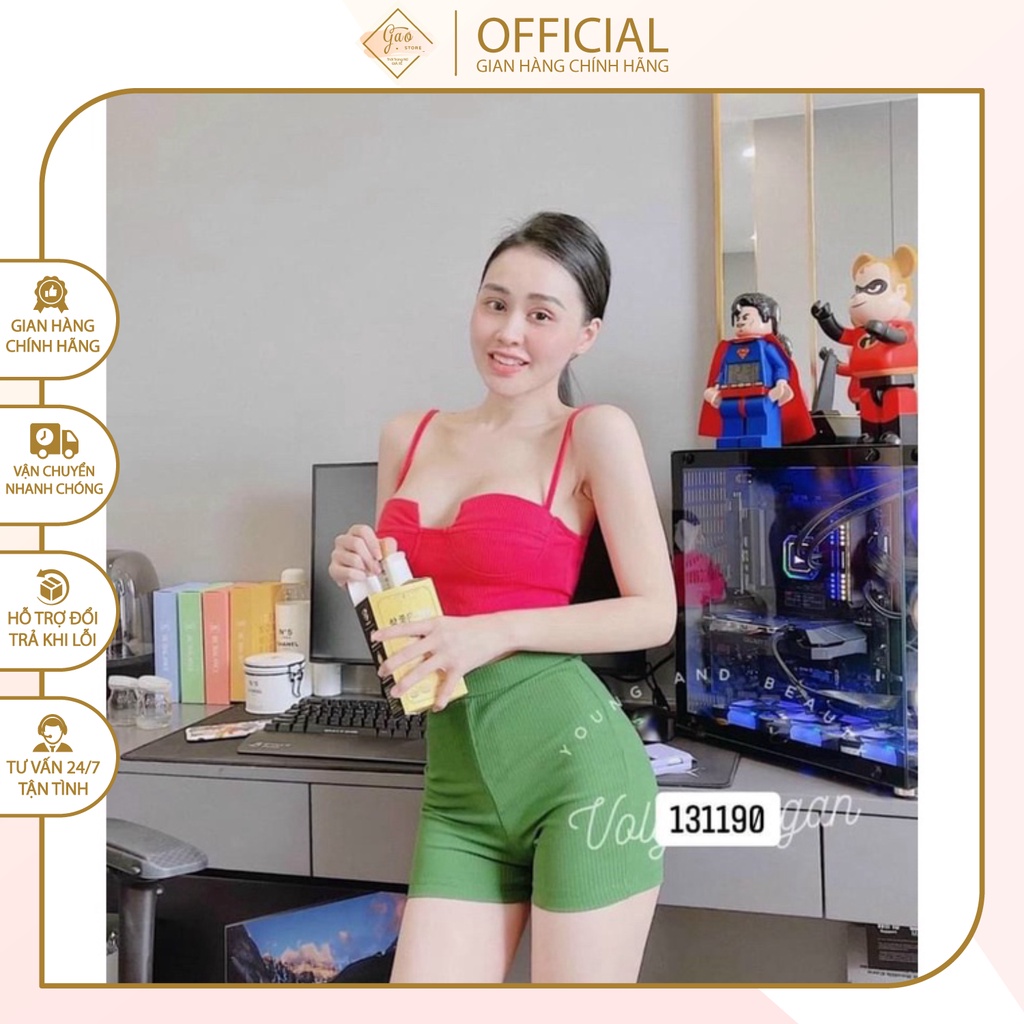 Áo 2 dây gân khoét ngực sexy quyến rũ