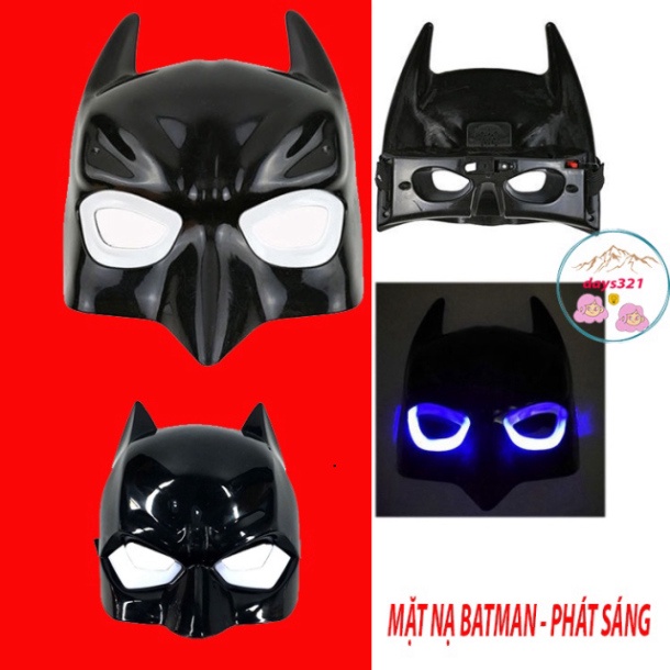 Mặt nạ người dơi batman có LED cải trang Cosplay chơi trung thu HALOWEEN/ Mặt nạ batman