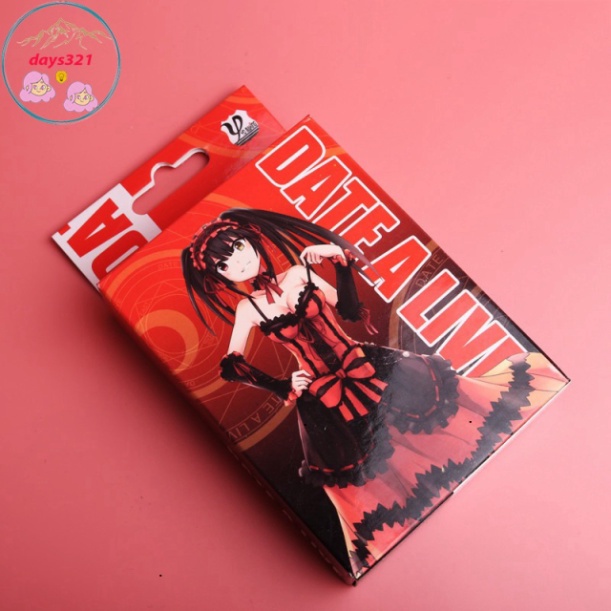 Bộ thẻ bài in ấn hình KURUMI date a ljve 54 lá sự khác biệt bộ tú bài tây anime manga chibi xinh xắn