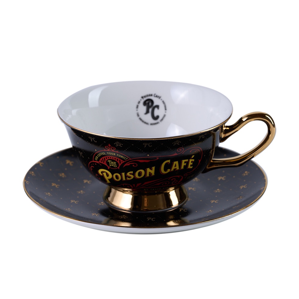 Bộ tách trà cafe Poison china bone sang trọng cao cấp | BigBuy360 - bigbuy360.vn