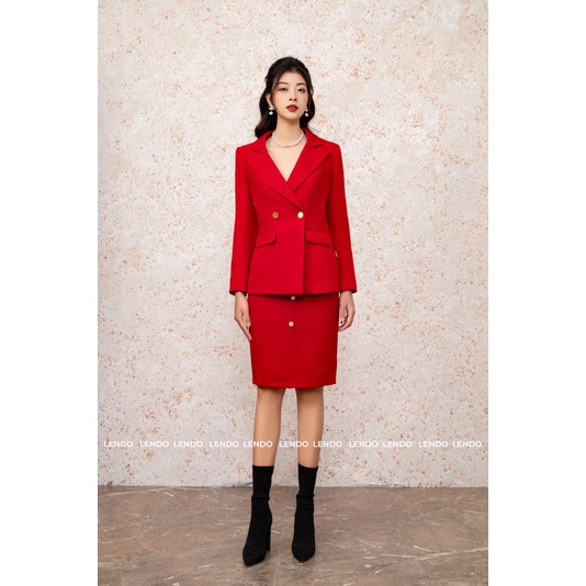 Áo Vest Hai Cúc 3 Màu Công Sở LENDO E221009