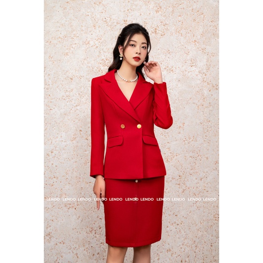 Áo Vest Hai Cúc 3 Màu Công Sở LENDO E221009