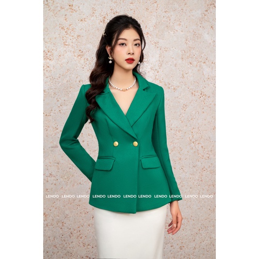 Áo Vest Hai Cúc 3 Màu Công Sở LENDO E221009