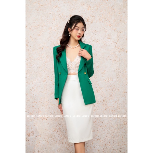 Áo Vest Hai Cúc 3 Màu Công Sở LENDO E221009