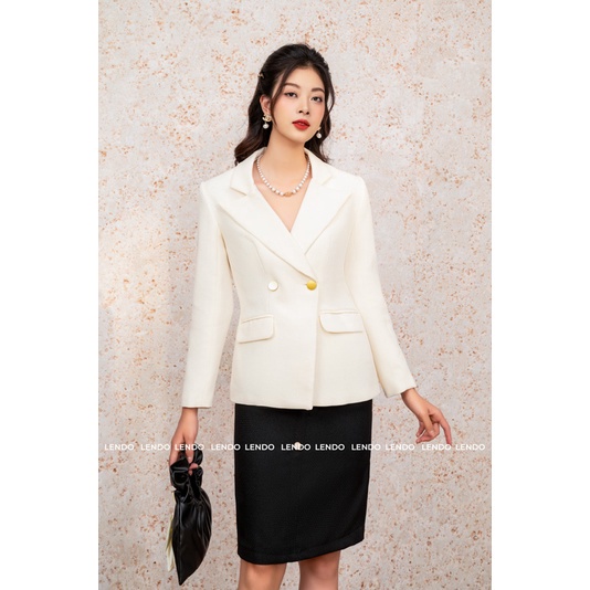 Áo Vest Hai Cúc 3 Màu Công Sở LENDO E221009