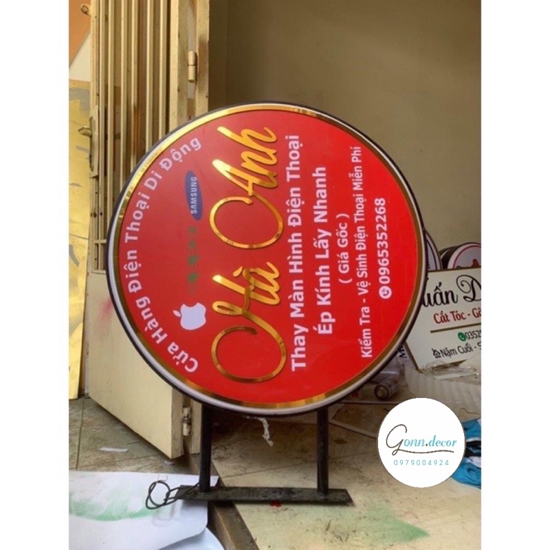 Bảng Hộp Đèn-Hộp Đèn Chân Đứng-Bảng Vẫy Treo Shop Decor Theo Thương Hiệu