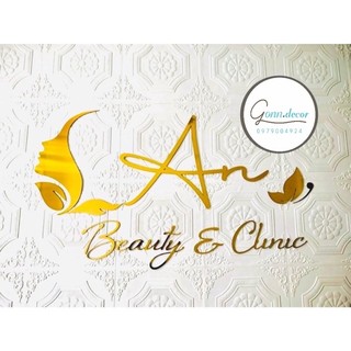 Chữ logo dán tường, bộ chữ decor - bảng gỗ - decor