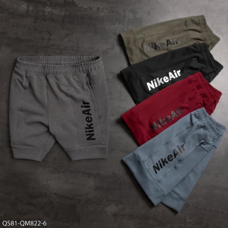 QUẦN SHORT THỂ THAO NAM CHẤT THUN POLY 2 DA HÃNG AIR QS81 PHỐI TÚI CÓ KHÓA KÉO XỊN QS81 CHAUSPORT