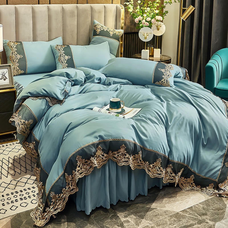 Bộ Ga Trải Giường 32 Họa Tiết Đáng Yêu 32° Bộ Chăn Ga Và Vỏ Gối Phong Cách Công Chúa Châu Âu Sang Trọng