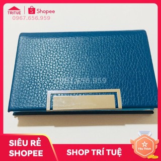 Hộp đựng card visit bằng da HC09 nâu