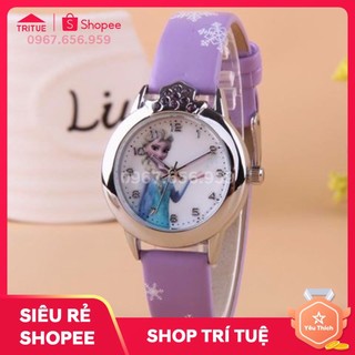 Đồng hồ công chúa elsa màu tím cho bé gái, Đồng Hồ Trẻ Em Elsa Anna Đồng Hồ Trẻ Em