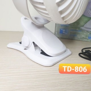 Quạt Sạc Kẹp MICKEY TD-806