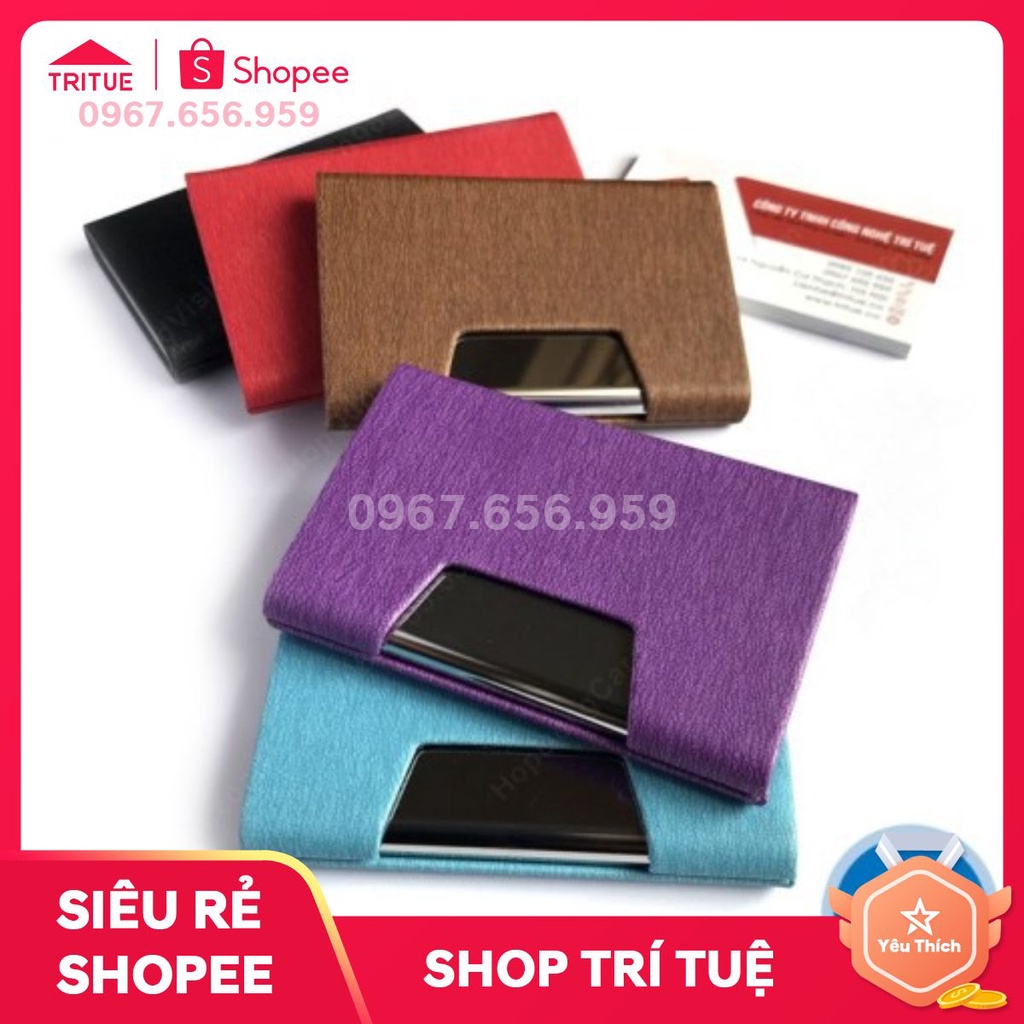 Ví đựng namecard bằng da PU đẹp dùng cho cả nam và nữ