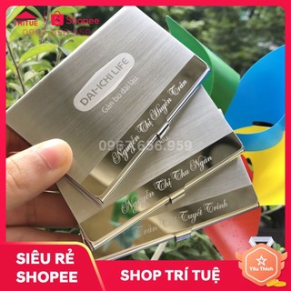Hộp Đựng Namecard, Ví Danh Thiếp Khắc Logo Công Ty Daiichi Life